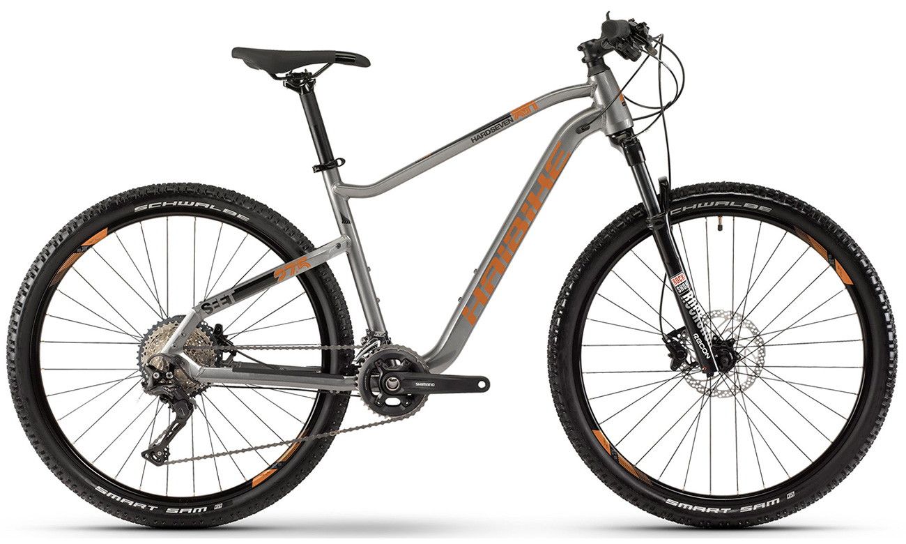 Фотография Велосипед Haibike SEET HardSeven 6.0 27,5" (2020) 2020 Серо-оранжевый